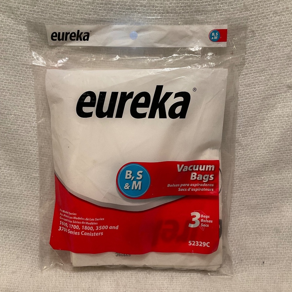 EUREKA 3 Vacuum Bags B,S & M - Sealed New Old Stock